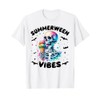 Summerween Vibes Skeleton Ice Cream Summer Vacation Funny T-Shirt