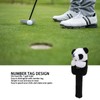 Golf Club Head Cover Plush Easy Cleaning Cute Panda Golf