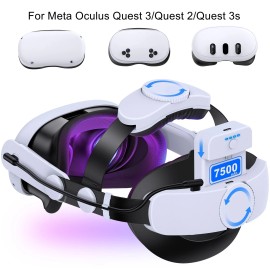 BEBONCOOL For Meta Oculus Quest 3/3s/2 VR Headset Elite Head Strap With 7500mAh Battery - Without Battery