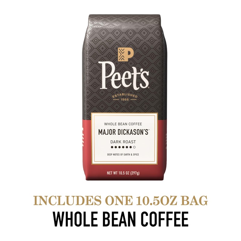 Peet's Coffee, Dark Roast Whole Bean Coffee, 100% Arabica Coffee