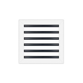 BUILDMART - 12x12 Mud in Air Vent Cover - Drywall Mud-in White Air Vent - Mud Linear Slot Diffuser - Register Grille for Ceiling and Walls - Texas Buildmart
