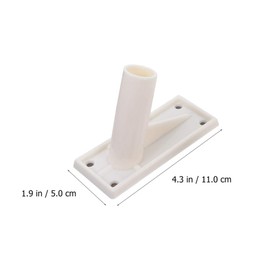 Tofficu Flag Pole Holder Flag Pole Holder Self Adhesive Flag Pole Mounting Bracket Wall Mounted Holder Rack Flag Mounting Bracket for House Outdoor Decor Flag Pole Bracket