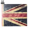 Union Jack Leather Card Holder Wallet, 8 Card Slots, RFID