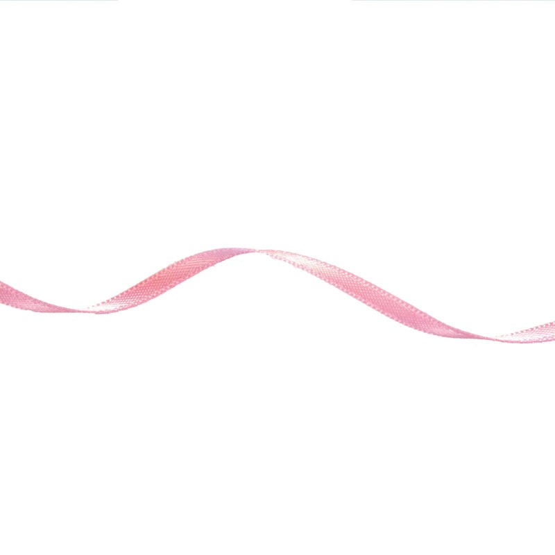 Vaessen Creative Satin Ribon, Fabric, Light Pink, 3mm