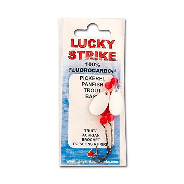 Lucky Strike Bait Works Fluorocarbon Rigs for Pickerel, Panfish, Trout,