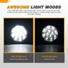 GOOACC 4 Inch Round Trailer Tail Light 2 PCS 12