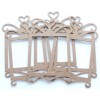 Unbranded {6} PRINCESS HEART FRAME - Bare Picture Frame Chipboard