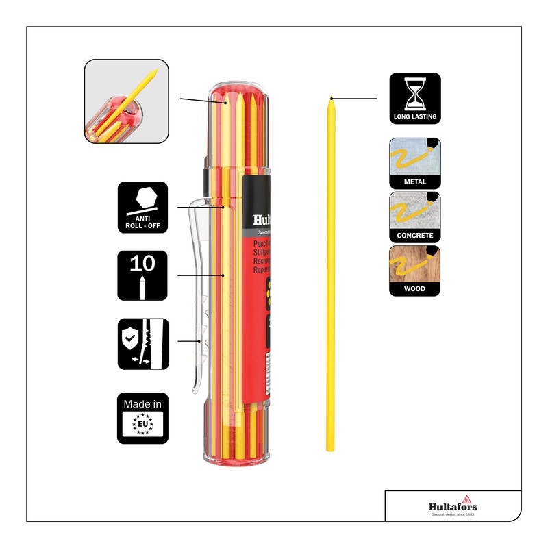 Dry Marker Refills HRD Y - Yellow