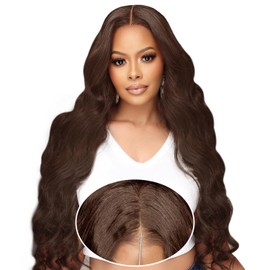 26 Inch Wear And Go Glueless Wigs Human Hair Pre Plucked Pre Cut 200% Density Brown Lace Front Wigs 9x6 Chocolate Brown Human Hair Wig For Women Bye Bye Knots Brown Body Wave Wigs Glueless Wear And Go