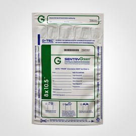 Superior Bag 8"x10.5" Small Deposit Bags White Plastic (Package of 100)