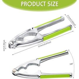 QckZee Nutcracker, High-Quality Nutcracker for Walnuts and Hazelnuts, Ergonomic Handle for Easy Cracking, Ideal for Household and Kitchen, Robust and Durable