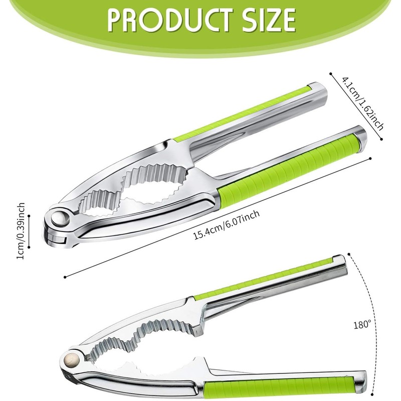 QckZee Nutcracker, High-Quality Nutcracker for Walnuts and Hazelnuts, Ergonomic Handle