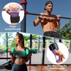 Ptenzor Adjustable Light Purple Weightlifting Wrist Straps, Cowhide & Neoprene