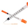 JIUPULL 30PACK U-100 Syringes, 30G 5/16" (8mm) 1ml/cc Disposable Syringe,