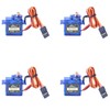 RCmall 4Pcs TS90MD 2kg.cm Micro Servo Motor Set Adjustable SpeedAngle