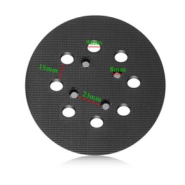 HOTCKB Velcro Backing Pad 125 mm Orbital Sanding Disc 8 Holes Sanding Pads 300 mm for Bosch PEX 300/400 AE (Pack of 1)