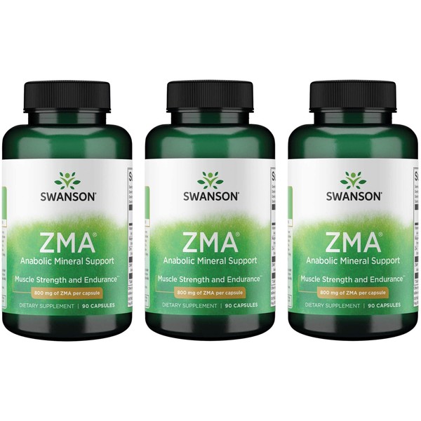 Swanson ZMA - Energy, Metabolism, and Muscle Recovery Support for
