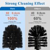 Heavy Duty Stainless Steel Toilet Brush Set with Holder(2 Brush