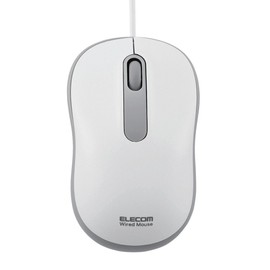 Elecom M-HC01URWH Wired Mouse Medium 3 Button Optical White