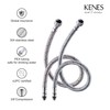 KENES Brushed Nickel Bathroom Faucet Single Hole Modern Bathroom Sink