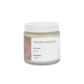 4 oz Organic Shea Butter Body Butter - Moisturizing Body Cream for Dry Skin with Pure Essential Oils of Rose - By Thulisa Naturals (Rose)