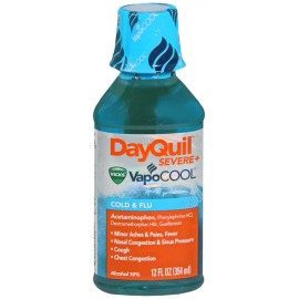 Vick's DAYQUIL SEVERE VAPOCOOL LIQUID 12OZ