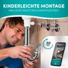 Engelbach® Siphon for washbasins, extra long 200 mm, drain pipe,