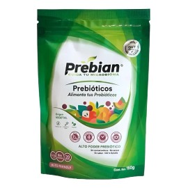 Prebióticos Polvo Sabor 150g Gluten Fibra Vegana Prebian