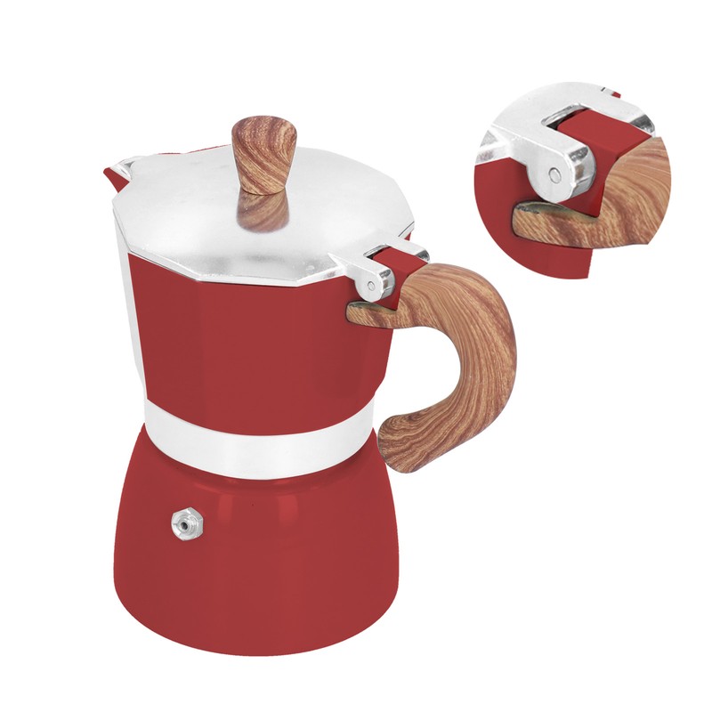 150ML Practical Aluminum Coffee Maker Octagonal Moka Coffee Pot for