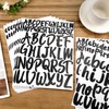 10 Sheets Waterproof Vinyl Letters Stickers, 1in 2in Self Adhesive