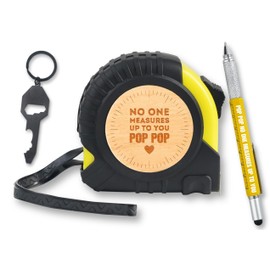 INNObeta Pop Pop Gifts Tool Set, 16-Foot Easy Read Retractable Tape Measure with Fractions for Birthday, Christmas