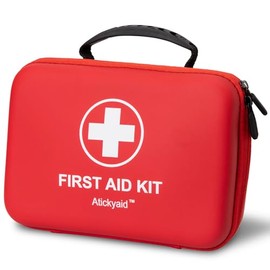 Kit de Primeros Auxilios de 340 Piezas, Estuche Resistente al Agua de Alta Calidad para Coche, Hogar, Oficina, Viajes, Camping, Deportes, Exteriores, 