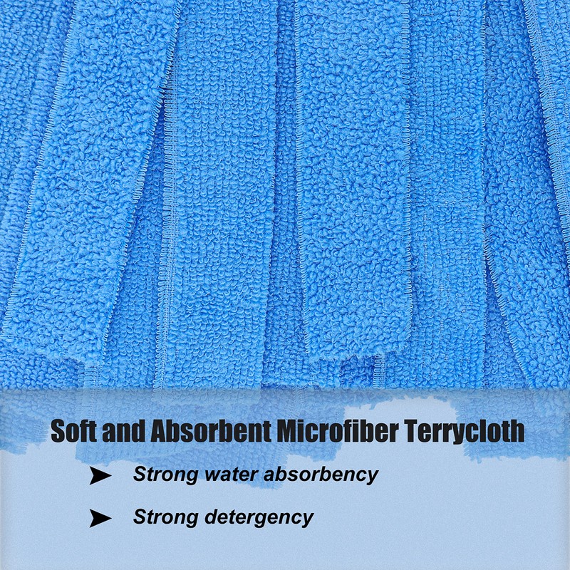 One Mop Handle With Two Microfiber Heads (1 Handle &