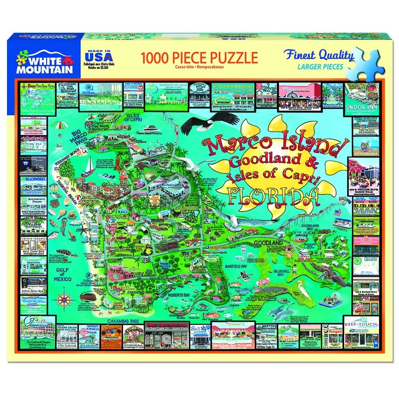 White Mountain Puzzles Marco Island Florida - 1000 Piece Jigsaw