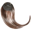 Copete Postizo Sintetico Con Clip Peluca Fleco Invisible Flequillo Falso