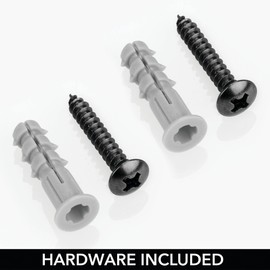 mDesign Metal Wall Mounted Paper Towel Holder Dispenser for Walls or Under Cabinet in Kitchen, Pantry, Cupboard, Sink Storage, Holds Jumbo Rolls - Omni Collection - Matte Black