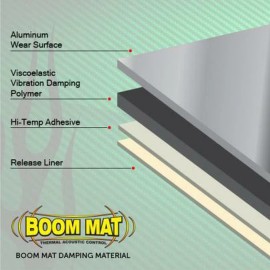 Design Engineering DEI 050210 Heat Protection Boom Mat 12" x 23" Self-Adhesive (Set of 10)