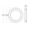 sourcing map Metric Nitrile Rubber O-Rings Seal 315 mm OD