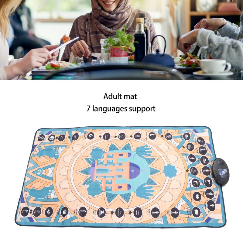 Electronic Muslim Prayer Mat 7 Languages Smart Touch Sensitive Educational
