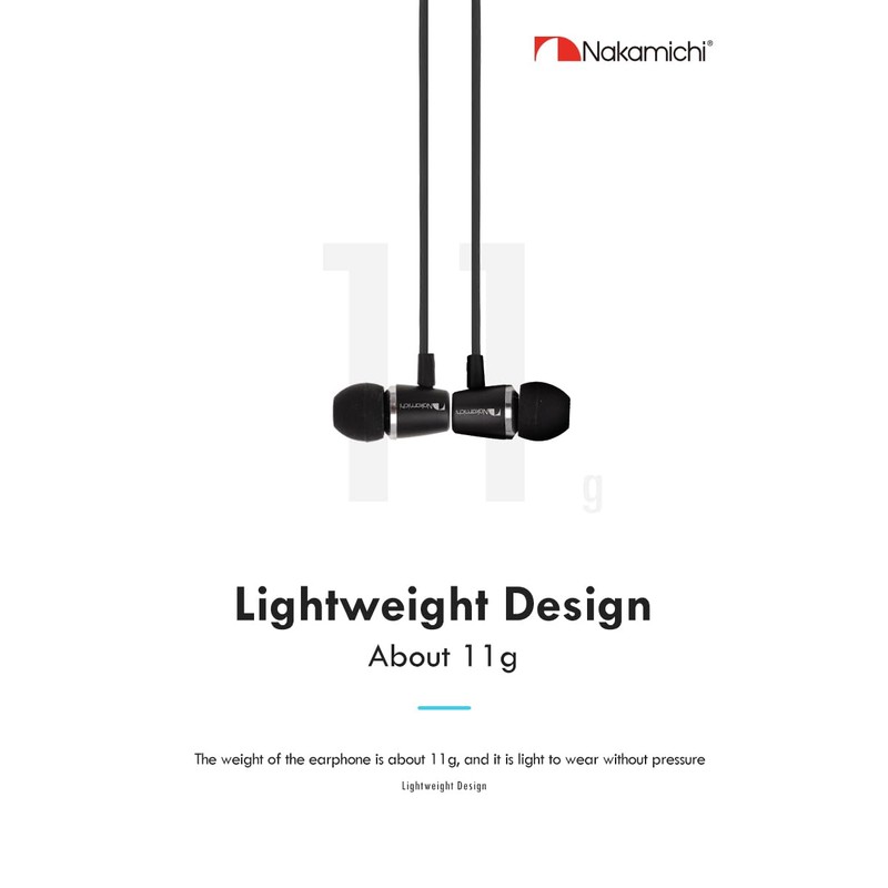 Nakamichi NM-CE300-BLK Wired Headphones (Black)