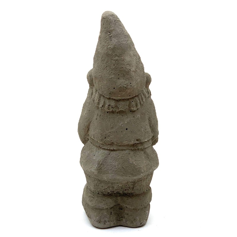 Garden Gnome with Bucket: Solid Durable Stone Statue with Vintage