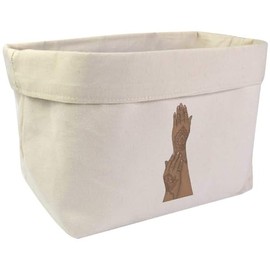Large 'Henna Tattoo Hands' Canvas Organiser/Storage Bag (OR00031583)