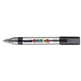 uniball Pigmentmarker POSCA PC5M, silber 4902778916278