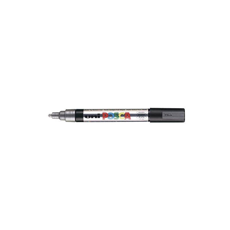 uniball Pigmentmarker POSCA PC5M, silber 4902778916278