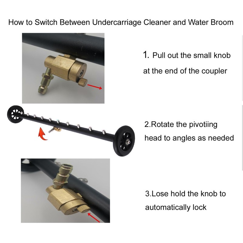 Upgrade 2-in-1 35" Dual-Function Undercarriage Pressure Washer Cleaner, Surface Cleaner