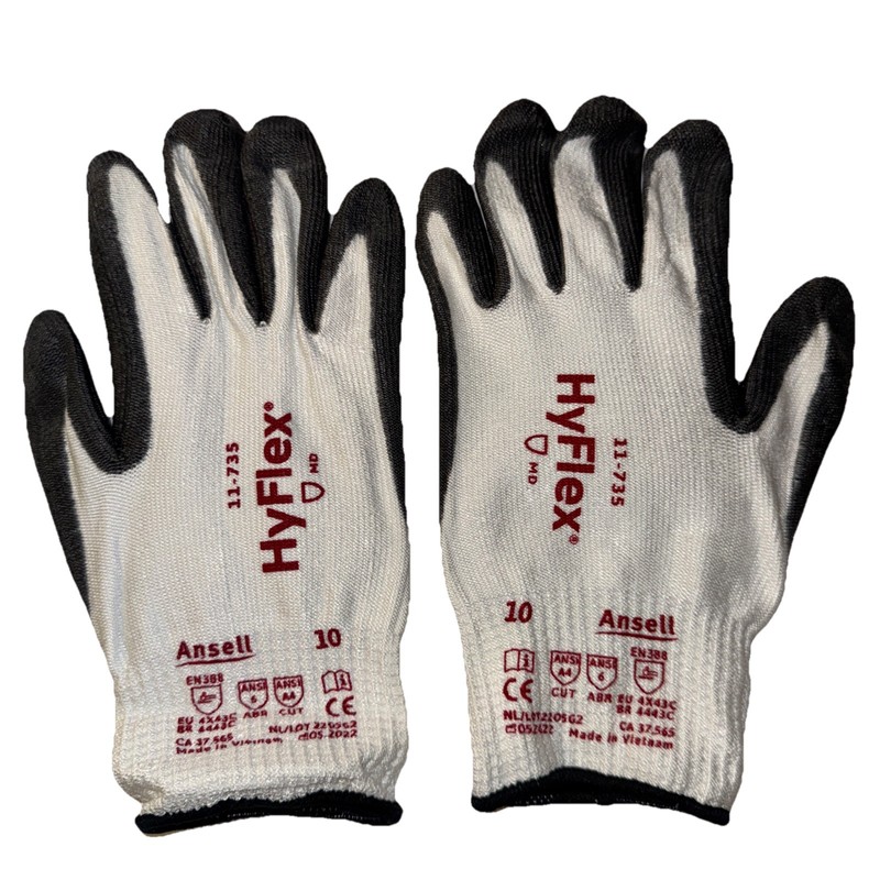 Ansell HyFlex 11-735 Medium Duty Work Gloves High Cut Resistance