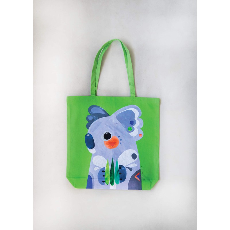 Maxwell & Williams Large Kangaroo 100% Cotton Multi Coloured Tote