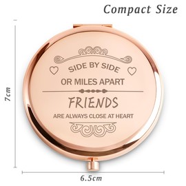 Daricano Friendship Gifts for Women, Christmas Stocking Stuffers for Girls, Graduation Gifts, Birthday Gifts for Her Best Friend Female, Compact Mirror