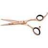 Kissaki Hair Scissors 5.5 inches Futasuji Rose Gold Satin Finished