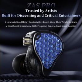 KZ ZAS Pro 7BA+1DD in Ear Monitor Headphone, 3.5mm Jack HiFi IEM